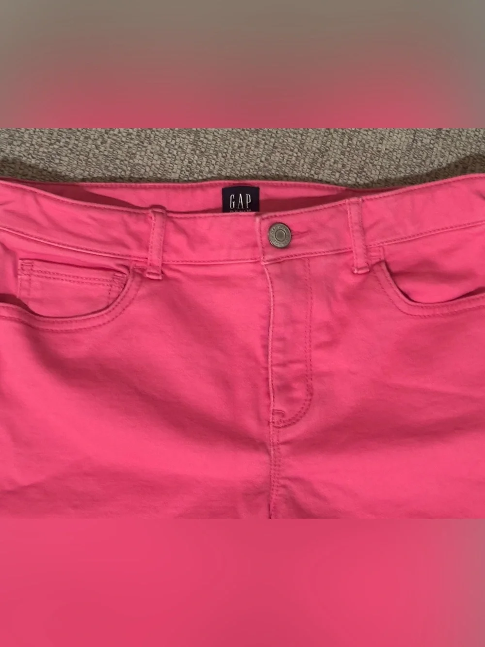 Kids GAP Pink Shorts Rolled-Hem Adjustable Waist size 16